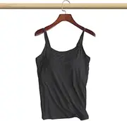 Women's Tank Tops Built in Bra | Womens Bra Tank Tops - Women's Stretch Cami with Built-in Shelf Bra, Women's Tank, Women's Stretch Camisole Kuitgh