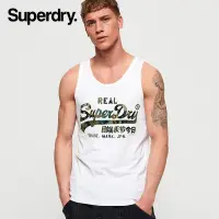 在飛比找蝦皮商城精選優惠-全新正品 Superdry極度乾燥 迷彩印花白色背心 男版經