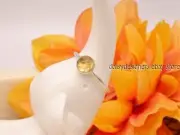 NEW Authentic PANDORA Silver NOVEMBER DROPLETS Citrine Ring 191012CI 52 6 RETIRE