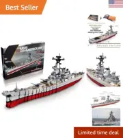 WW2 USS Missouri BB-63 Battleship Model 33 inches 2631 Pieces Navy World War ...