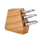 Furi Duo-Angled 7pc Knife Block Set Oak 7 Piece