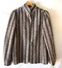Vintage Donnkenny Boucle Blazer Lambswool Blend Check Knit Jacket Hobo Chic 12