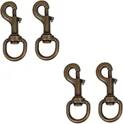 SEWOART 2sets Pet Collar Accessory Kit Dog Collar Hooks Swivel Joints Traction Rope Buckle for Dogs Cats 2pcs*2