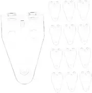 HOMOCONO 30pcs Blinds Hold Down Brackets Clear Plastic Clips for Easy Installation and Light Control for Various Window Types and Blinds Shades