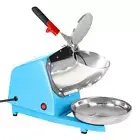 300W Electric 4 Blades Ice Crusher Shaver Snow Cone Maker Machine 65KG/H Blue