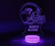 Carolina Panthers 3D Night Light Multi Color Changing Illusion Lamp Kids Gift