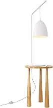 Indoor Floor Lamps Floor Lamp with Table, Side Table Lamp, Table Lamps for Living Room, Bedroom, Modern Floor Lamp with Shelves Standing Lamp