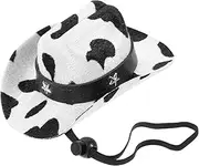 VERDANVERSE Dog Cowboy Hat Non Woven Pet Accessory for Parties Photoshoots Multi Function Hat for Dogs Cats Eye Catching Design for Pets