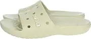 [Crocs] Unisex Adult Classic Slide, Bone, US M12W14