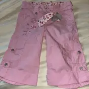 Girls Size 6 Pumpkin Patch Pink Adjustable Wrist Capris