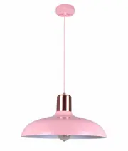 Pastel Scandinavian Dome Shape Pendant Light Matt Pink