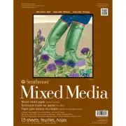 Strathmore 62462111 Mixed Media Vellum Paper Pad 11"X14"-15 Sheets