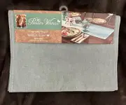 Pioneer Woman Charming Check Teal & White 14”x72" Reversible Table Runner New