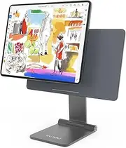 Foldable Magnetic Stand for iPad Pro 12.9'', Portable 360 Adjustable Desktop Holder Compatible With iPad Air 13 Inch M2 (2024), Pro 12.9 Inch 3rd/4th/5th/6th Gen