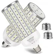 2 Pack 500W Equivalent LED Corn Light Bulb 5500 Lumen 6500K 60W Large Area Co...