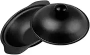 CIYODO Cooking Pot Iron Casserole Stewing Pot Kitchen Soup Household Stew Braised Cooking