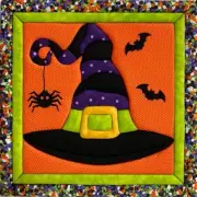 Quilt-Magic No Sew Wall Hanging Kit-Witch's Hat