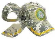 U.S. Army Emblem ACU Digital Camouflage Shadow Embroidered Cap Hat X1