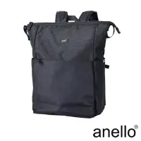 在飛比找博客來優惠-anello PARCEL 中性款防潑水後背包- 黑色