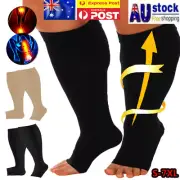 XL-7XL Plus Size Medical Compression Socks Wide Calf Leg 20-30 mmHg Unisex Sport