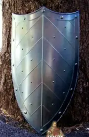 Medieval Shield With Three Pointed Combat 28''Fully Functional Ready For Battle