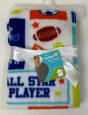 NWT Safety 1st Walmart Sports Allstar Player Go Team Touchdown Baby Boys Blanket