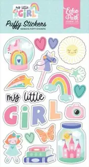 Echo Park Puffy Stickers-My Little Girl