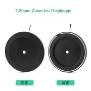 7-80MM Adjustable Iris Diaphragm Aperture Microscope Camera Lens W/Bracket