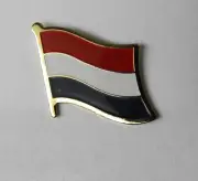 HOLLAND NETHERLANDS COUNTRY WORLD SINGLE FLAG LAPEL PIN BADGE 1 INCH