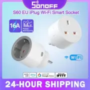SONOFF S60 EU Plug 16A TPF Wi-Fi Smart Socket Overload Protection Timer Scene