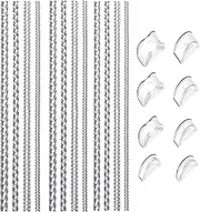 [MEZOKUCEL] 20Pcs Ring Size Adjuster, 12 Pcs Ring Resizer Invisible Tightener and 8 Pcs Ring Invisible Rubber Mat Adjust Ring Size, Suitable for Most of Ring
