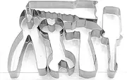 LAWMAN Construction Tools Cookie Cutter Hammer Spanner Pliers Saw Screw-Driver Fondant Biscuit Baking 5 pcs Set