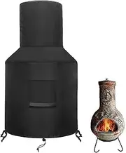 Chimney,Heavy Duty Chiminea - Chiminea Covers Waterproof, Oxford Protective Fire Pit Heater C-Over, Outdoor Patio Chiminea Covers, for Clay Chiminea