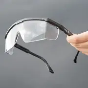 VAWiK VA200 Clear Safety Glasses Black Anti-Scratch for Machinists 10 PAIRS