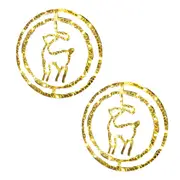 2Pcs Christmas LED Decoration Lights Battery Operated Double Ring LED String Christmas Decoration-Style 3