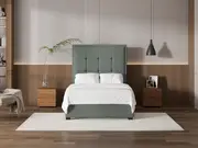 My Style Framed Headboard & Slimline Base - Double / Seaglass / Standard Base