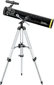 BRESSER National Geographic 76/700 AZ Mount Reflector Telescope for Beginners, Black