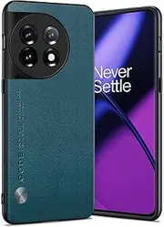 [Puxssul] for OnePlus 11 Case 5G, Soft TPU Artificial Leather case,Extremely Light Ultra-Light Camera Protection Leather Cover Case for OnePlus 11 5G (Blue)