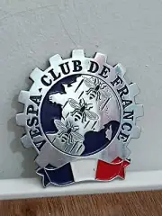 fits for VESPA CLUB PLACCA BADGE EMBLEM Club France