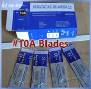 New #10A Carbon Steel Sterile Surgical Scalpel Blades Dental Medical Instruments