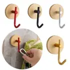 Aluminum Single Hook Self-adhesive Towel Rack New Coat Storage Holder