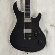 Mayones Regius 6 B26.5" Baritone Guitar, 3A Flame Maple Top, Trans Black Gloss