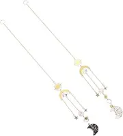 Cabilock 2sets Moon Lamp Pendants Ceiling Fan Pull Chain Stylish Room Accessories for Home Decor 2pcs*2