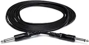 Hosa CPP105 Unbalanced Interconnect 1/4 in Ts to Same 5ft Black