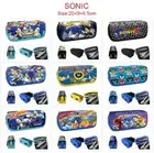 Sonic the Hedgehog Pencil Case Children Kids Stationery Bag Women Make Up Pouch