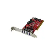 GA19003 PCIUSB3S4 Startech Card, 4 Port Pci USB3.0 + SATA Power