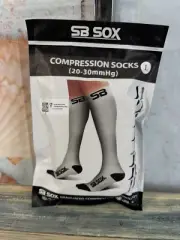 SB Sox Compression Socks 20-30Mmhg for Women 11-14 Size L Pink Black New Open