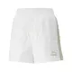 【PUMA】短褲 Classic Shorts 白 綠 女款 寬版 歐規 百搭 鬆緊褲頭(53894075)