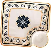 Elegant Food Plate Multi Functional Dumpling Sushi Dish with Divided Sections for Parties Home Decor Special Occasions Stylish Tableware Accessory