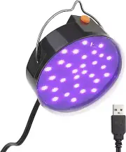 GREENIC USB Led Black Light Lamp, 10W Portable UV Blacklight, Glow in the Dark f